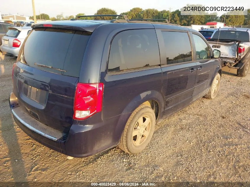 2012 Dodge Grand Caravan Sxt VIN: 2C4RDGCG9CR223449 Lot: 40023429