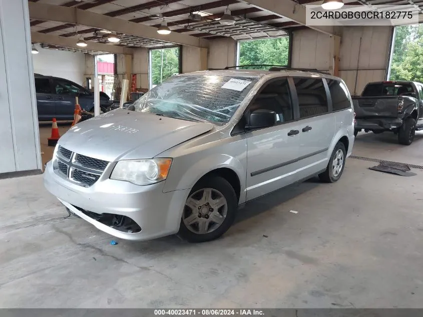 2012 Dodge Grand Caravan Se/Avp VIN: 2C4RDGBG0CR182775 Lot: 40023471