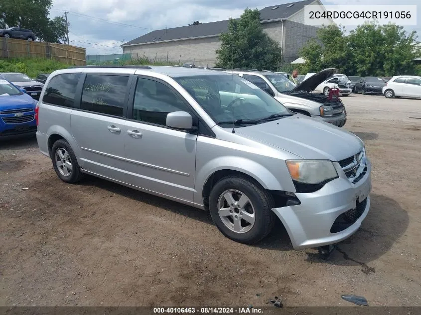 2012 Dodge Grand Caravan Sxt VIN: 2C4RDGCG4CR191056 Lot: 40106463