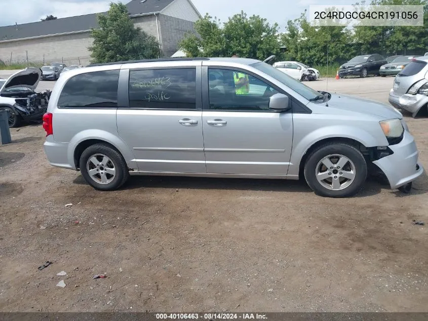 2012 Dodge Grand Caravan Sxt VIN: 2C4RDGCG4CR191056 Lot: 40106463