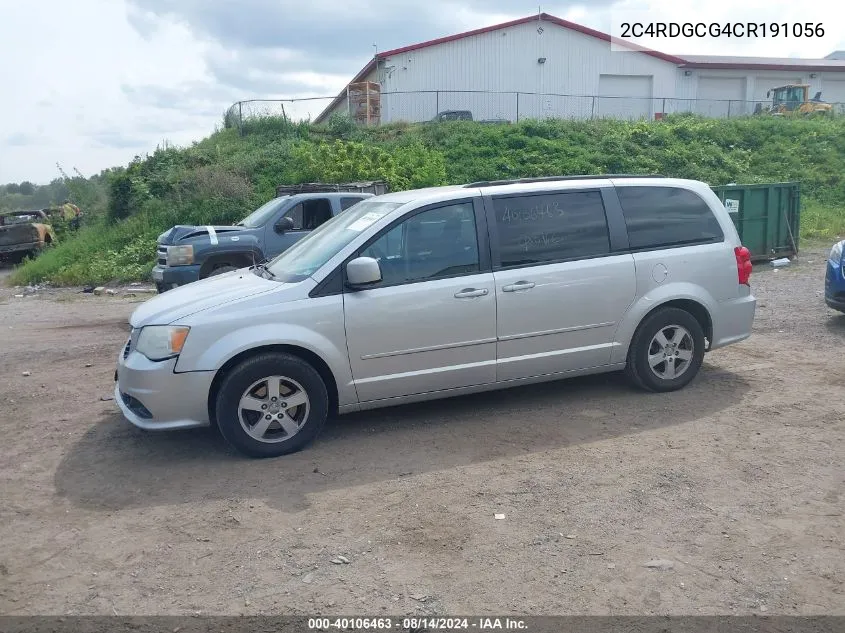 2012 Dodge Grand Caravan Sxt VIN: 2C4RDGCG4CR191056 Lot: 40106463