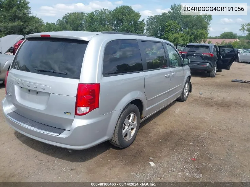 2012 Dodge Grand Caravan Sxt VIN: 2C4RDGCG4CR191056 Lot: 40106463