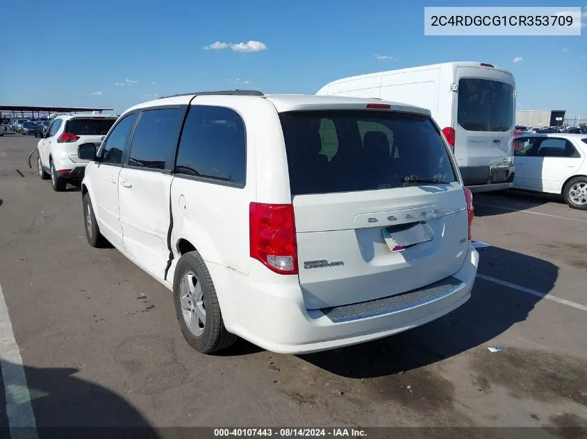 2C4RDGCG1CR353709 2012 Dodge Grand Caravan Sxt