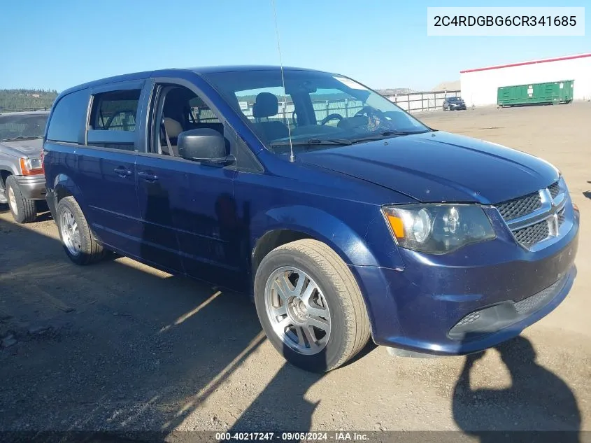 2012 Dodge Grand Caravan Se/Avp VIN: 2C4RDGBG6CR341685 Lot: 40217247