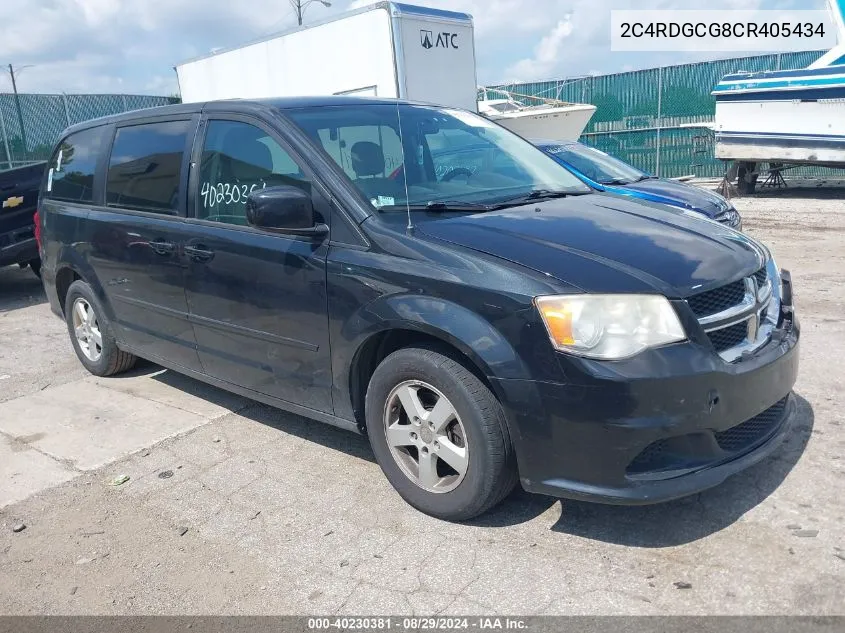 2C4RDGCG8CR405434 2012 Dodge Grand Caravan Sxt