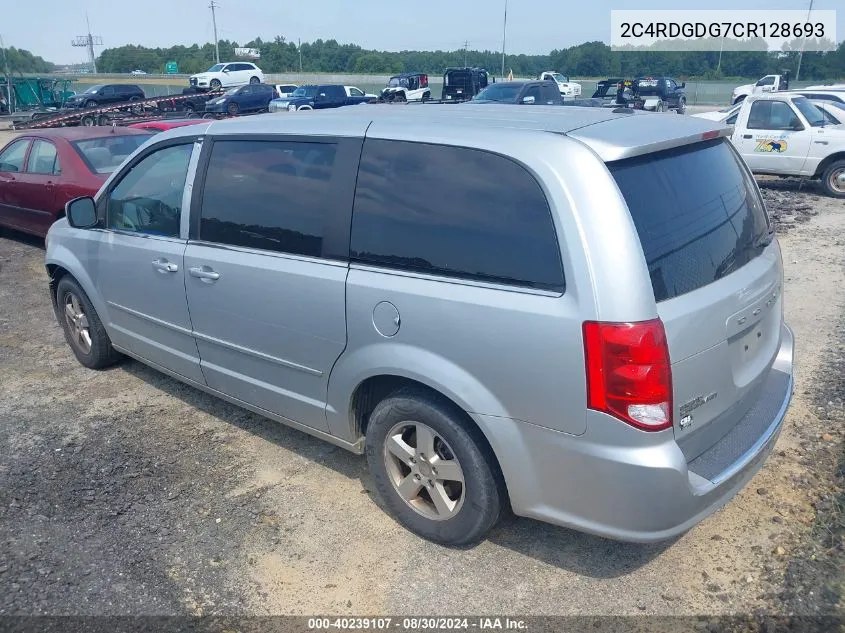 2012 Dodge Grand Caravan Crew VIN: 2C4RDGDG7CR128693 Lot: 40239107