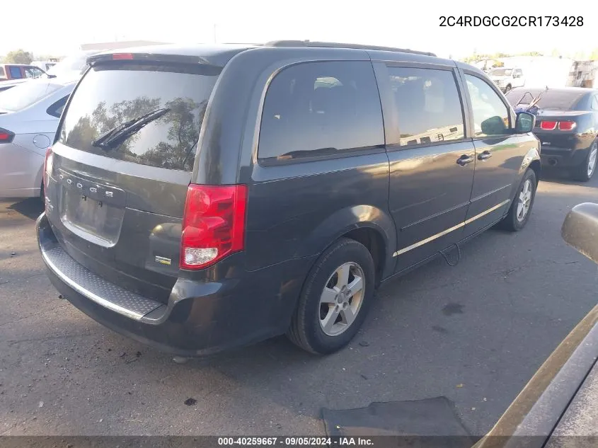 2C4RDGCG2CR173428 2012 Dodge Grand Caravan Sxt