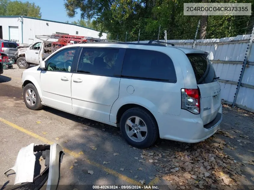 2C4RDGCG4CR373355 2012 Dodge Grand Caravan Sxt