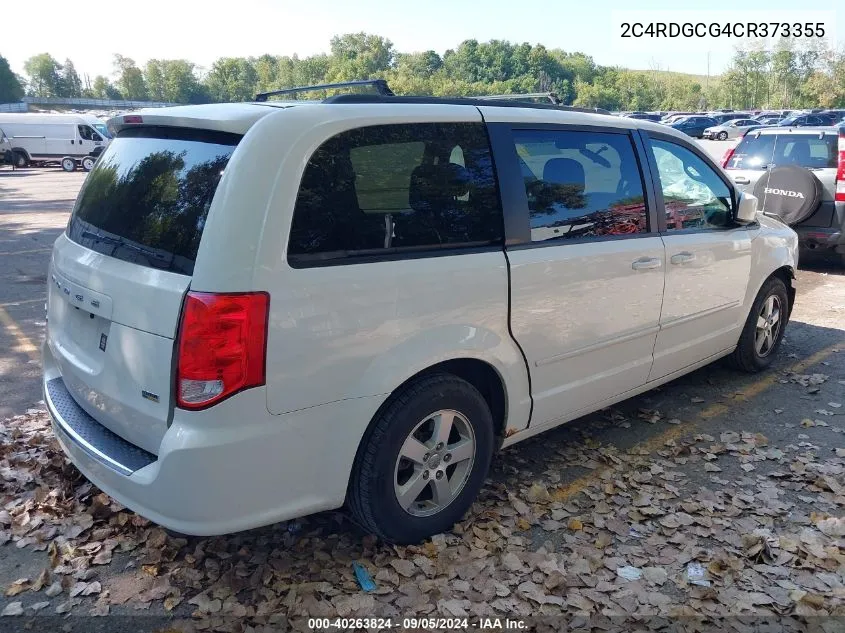 2C4RDGCG4CR373355 2012 Dodge Grand Caravan Sxt