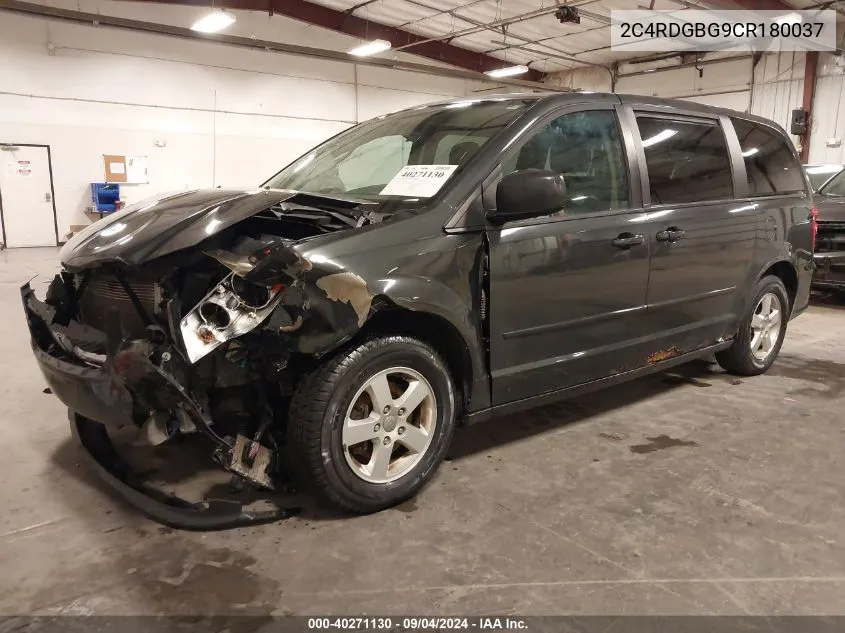 2C4RDGBG9CR180037 2012 Dodge Grand Caravan Se/Avp