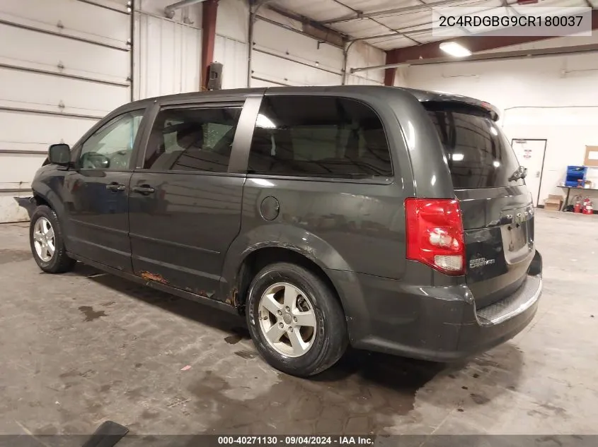 2012 Dodge Grand Caravan Se/Avp VIN: 2C4RDGBG9CR180037 Lot: 40271130