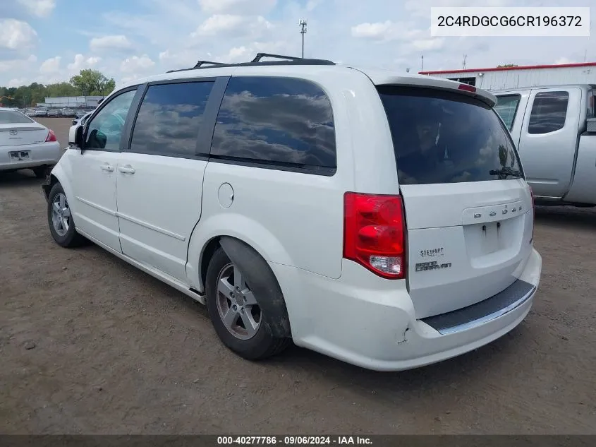 2C4RDGCG6CR196372 2012 Dodge Grand Caravan Sxt