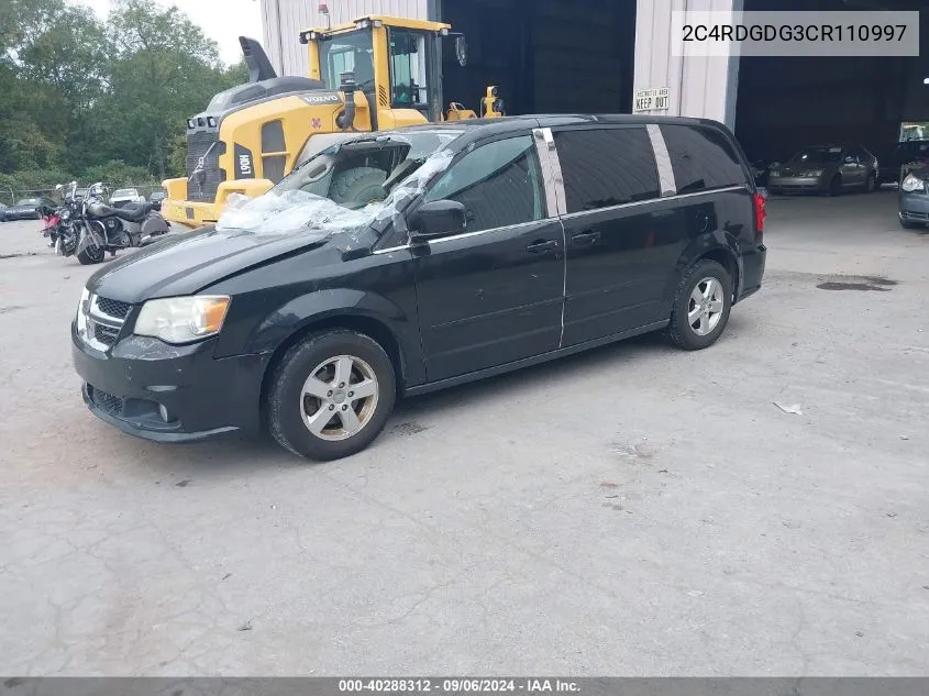 2C4RDGDG3CR110997 2012 Dodge Grand Caravan Crew