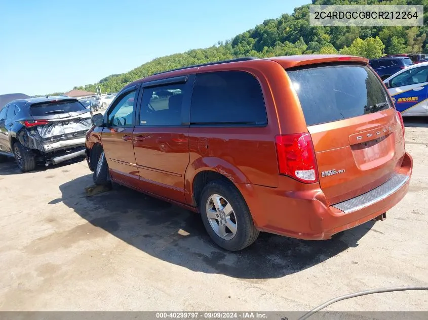 2012 Dodge Grand Caravan Sxt VIN: 2C4RDGCG8CR212264 Lot: 40299797