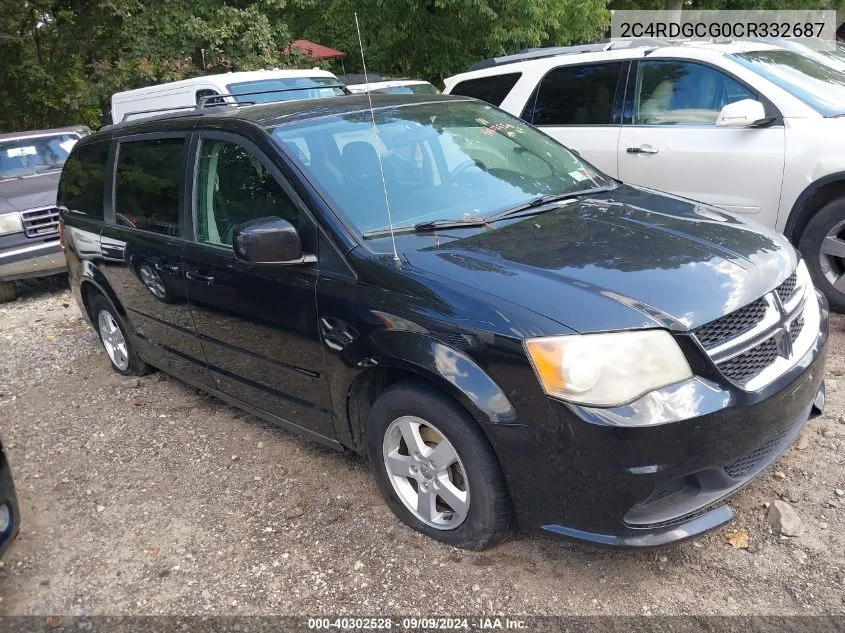 2C4RDGCG0CR332687 2012 Dodge Grand Caravan Sxt