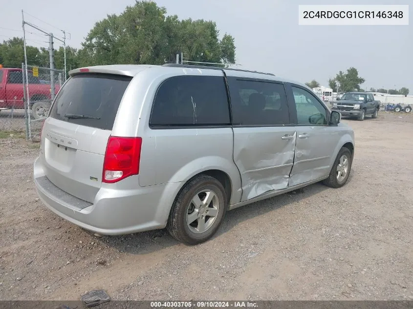 2012 Dodge Grand Caravan Sxt VIN: 2C4RDGCG1CR146348 Lot: 40303705