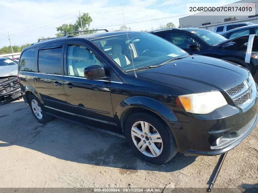 2012 Dodge Grand Caravan Crew VIN: 2C4RDGDG7CR174010 Lot: 40309584