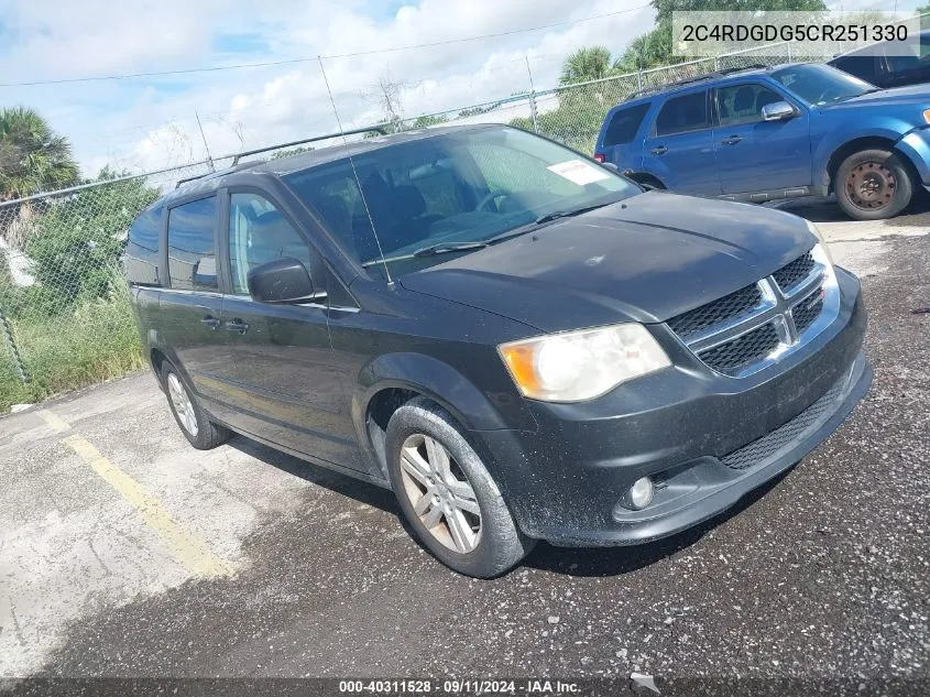 2012 Dodge Grand Caravan Crew VIN: 2C4RDGDG5CR251330 Lot: 40311528