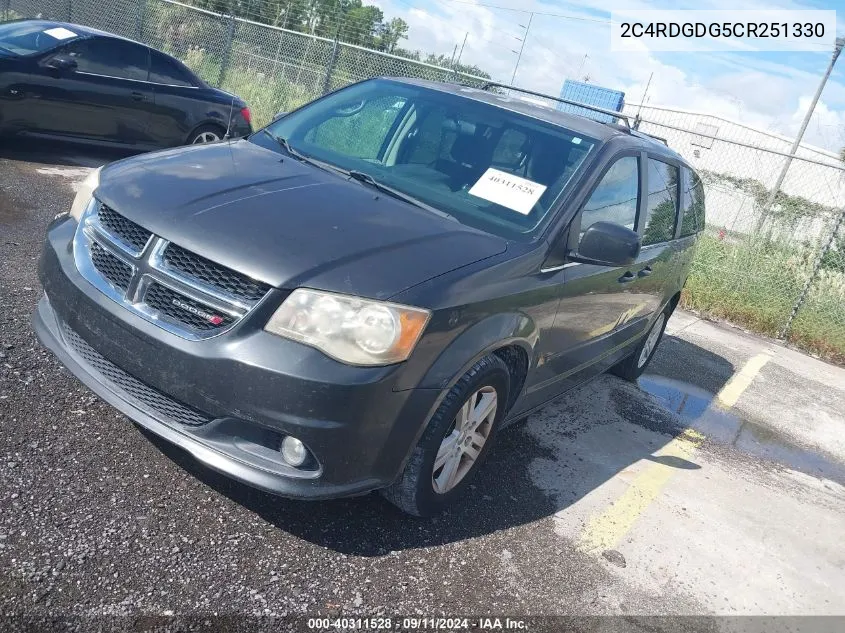 2012 Dodge Grand Caravan Crew VIN: 2C4RDGDG5CR251330 Lot: 40311528