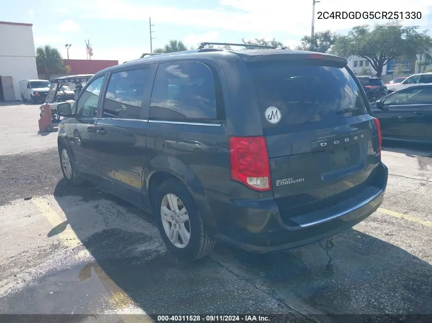 2012 Dodge Grand Caravan Crew VIN: 2C4RDGDG5CR251330 Lot: 40311528