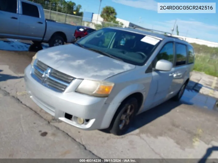 2012 Dodge Grand Caravan Sxt VIN: 2C4RDGCG5CR242516 Lot: 40314230