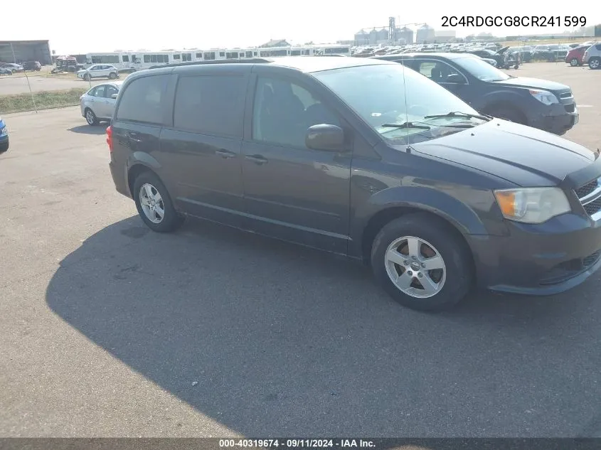 2C4RDGCG8CR241599 2012 Dodge Grand Caravan Sxt