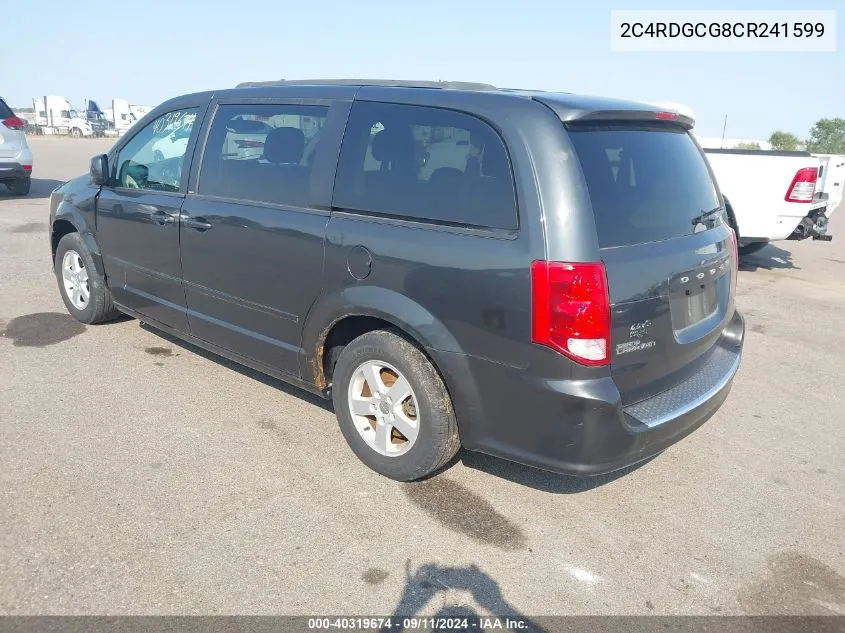 2C4RDGCG8CR241599 2012 Dodge Grand Caravan Sxt