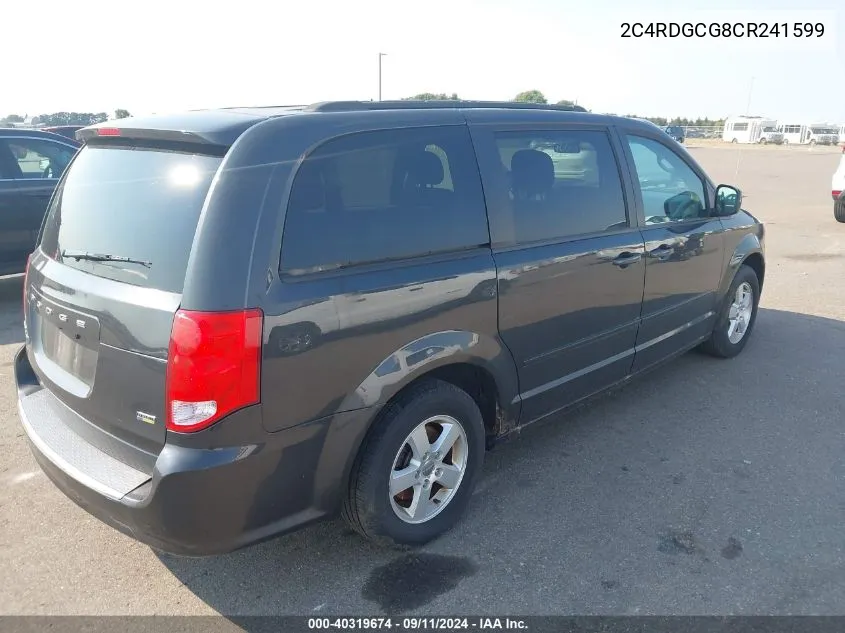 2C4RDGCG8CR241599 2012 Dodge Grand Caravan Sxt