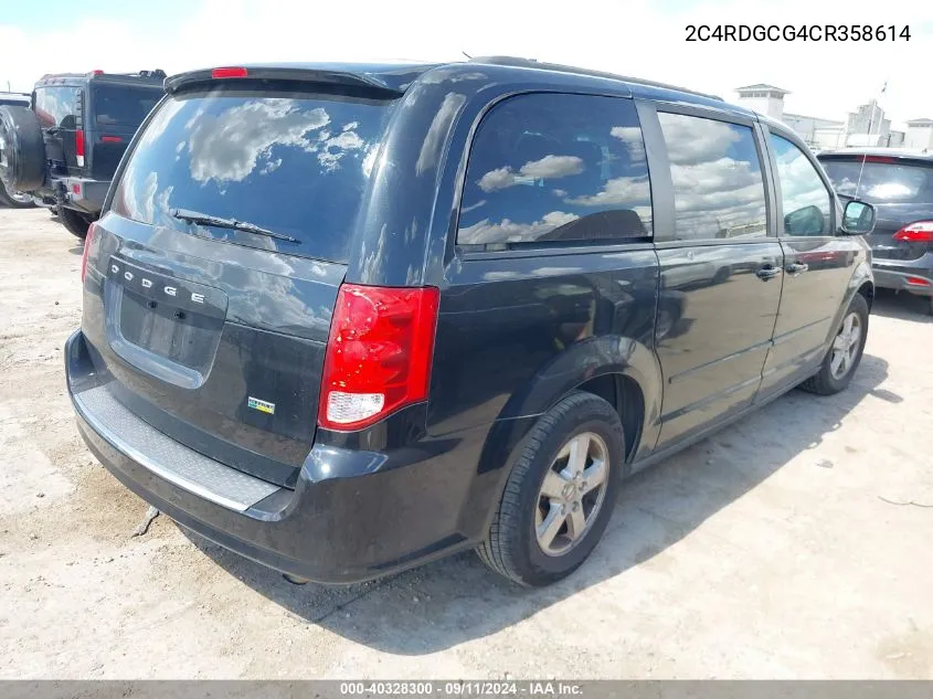 2C4RDGCG4CR358614 2012 Dodge Grand Caravan Sxt