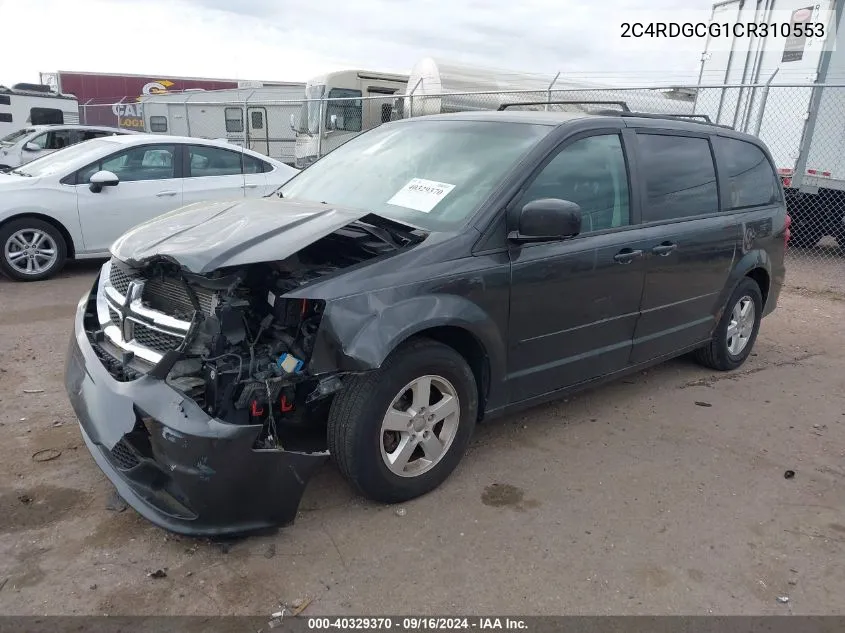 2012 Dodge Grand Caravan Sxt VIN: 2C4RDGCG1CR310553 Lot: 40329370