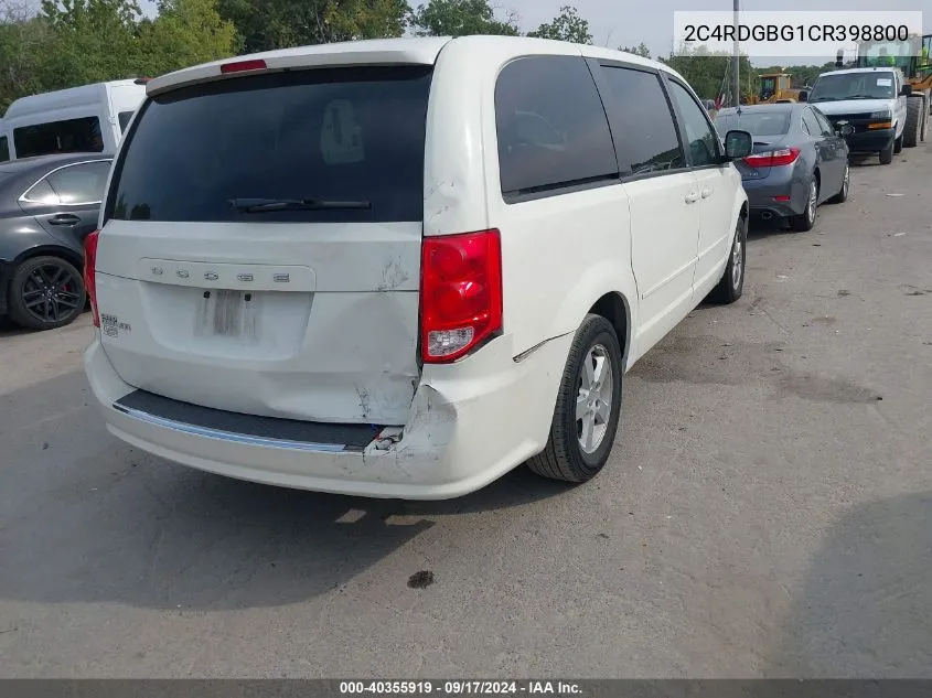 2C4RDGBG1CR398800 2012 Dodge Grand Caravan Se/Avp