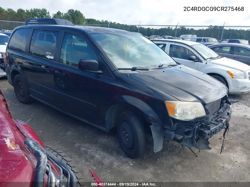 2012 Dodge Grand Caravan Sxt VIN: 2C4RDGCG9CR275468 Lot: 40374444