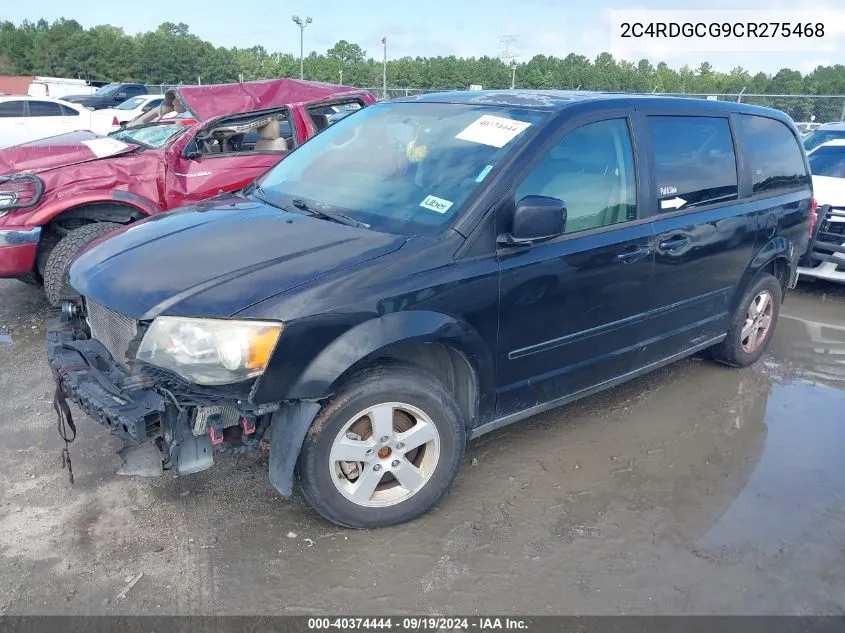 2012 Dodge Grand Caravan Sxt VIN: 2C4RDGCG9CR275468 Lot: 40374444