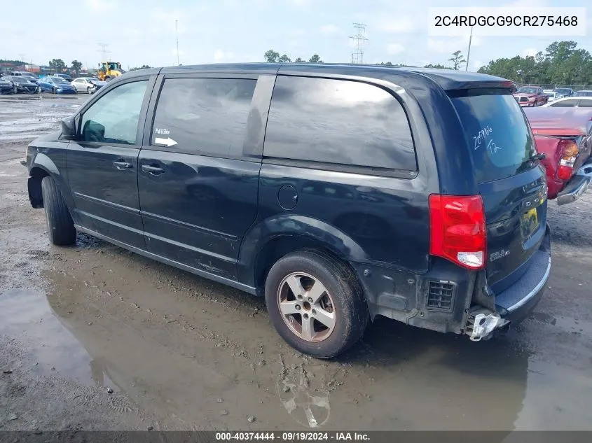 2C4RDGCG9CR275468 2012 Dodge Grand Caravan Sxt