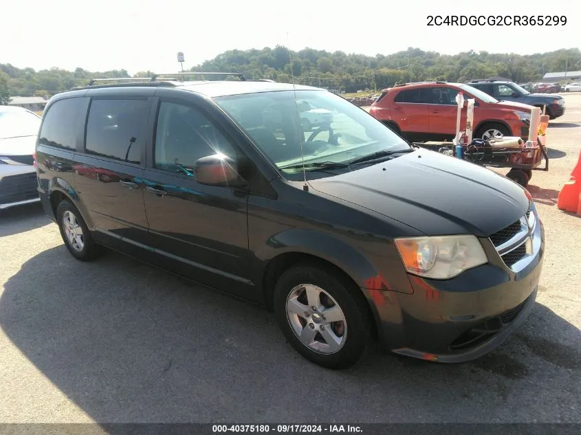 2012 Dodge Grand Caravan Sxt VIN: 2C4RDGCG2CR365299 Lot: 40375180