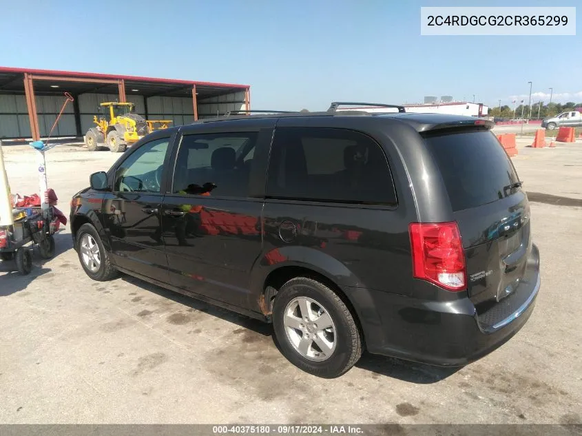 2012 Dodge Grand Caravan Sxt VIN: 2C4RDGCG2CR365299 Lot: 40375180