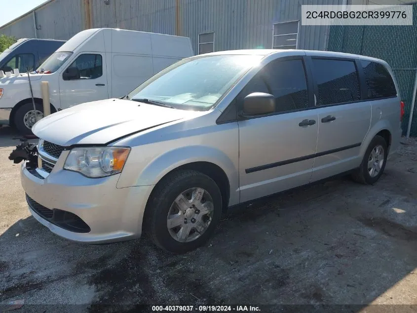 2012 Dodge Grand Caravan Se/Avp VIN: 2C4RDGBG2CR399776 Lot: 40379037