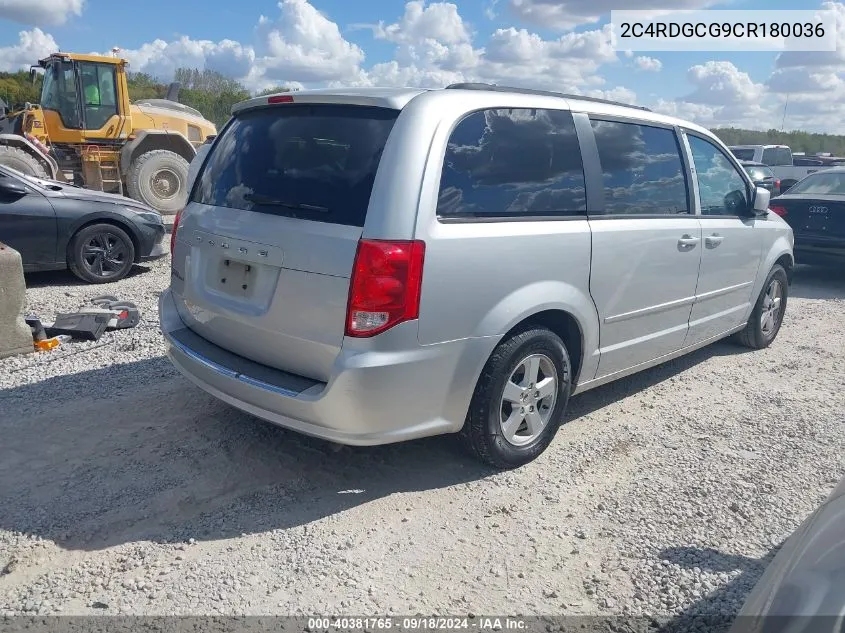 2C4RDGCG9CR180036 2012 Dodge Grand Caravan Sxt