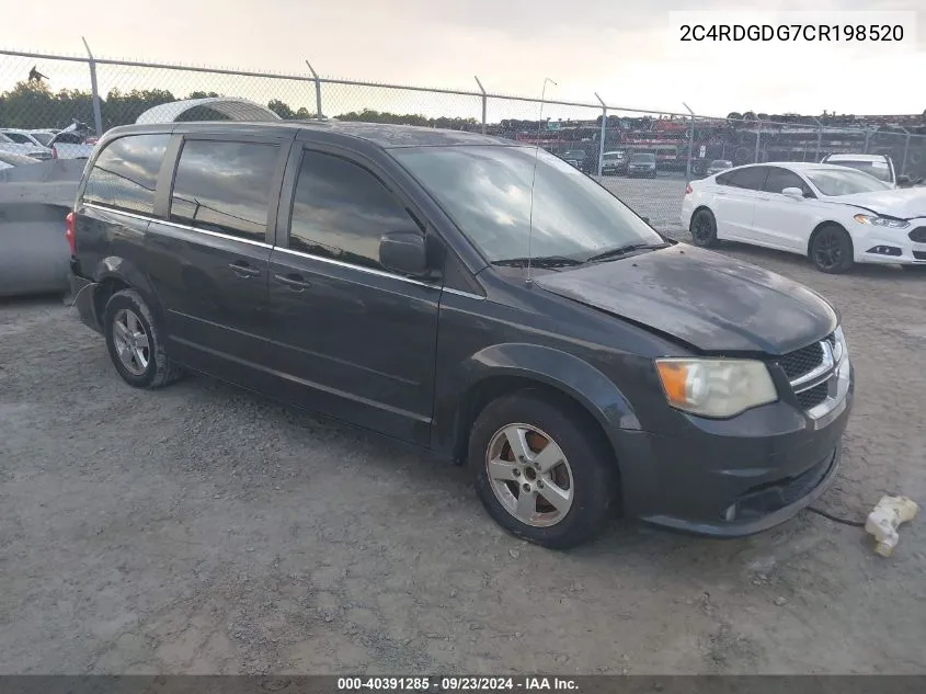 2012 Dodge Grand Caravan Crew VIN: 2C4RDGDG7CR198520 Lot: 40391285