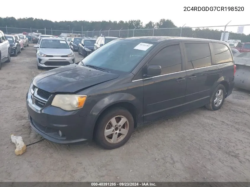 2C4RDGDG7CR198520 2012 Dodge Grand Caravan Crew