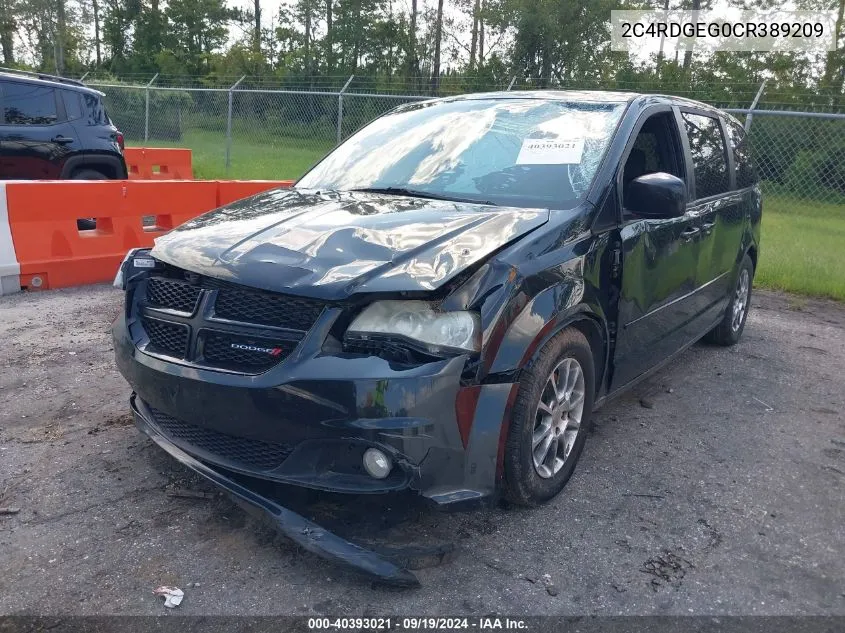 2C4RDGEG0CR389209 2012 Dodge Grand Caravan R/T