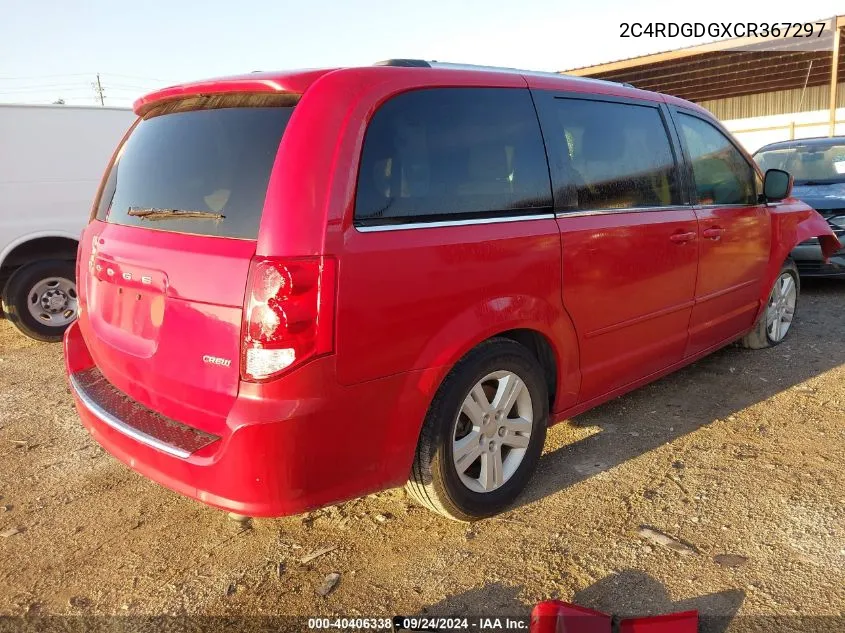 2C4RDGDGXCR367297 2012 Dodge Grand Caravan Crew