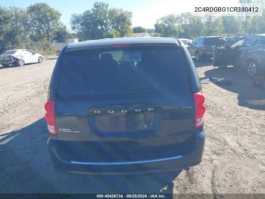 2C4RDGBG1CR380412 2012 Dodge Grand Caravan Se/Avp