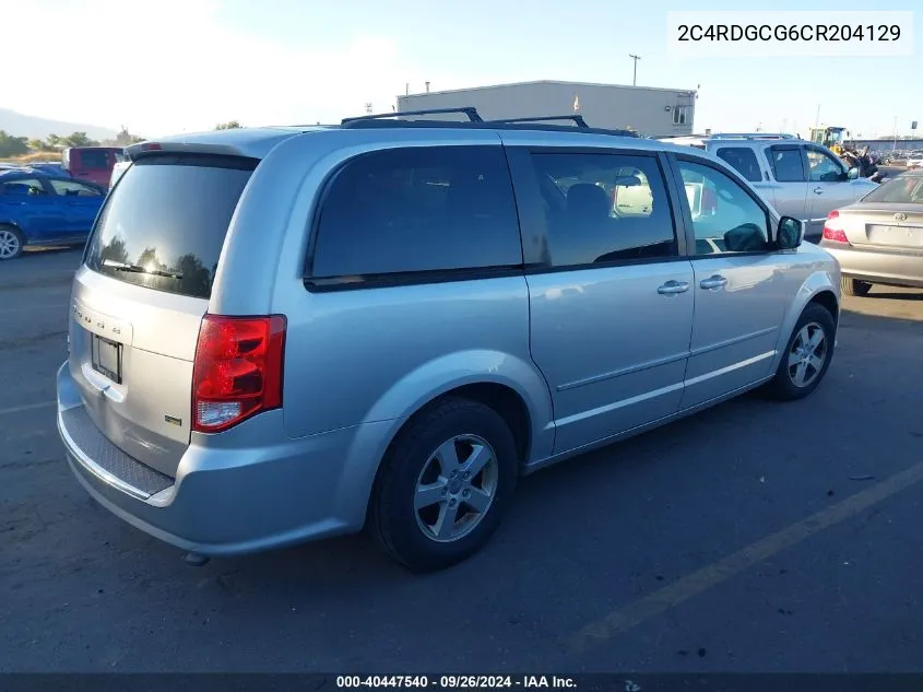 2C4RDGCG6CR204129 2012 Dodge Grand Caravan Sxt