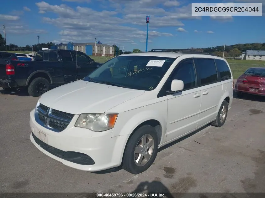 2012 Dodge Grand Caravan Sxt VIN: 2C4RDGCG9CR204044 Lot: 40459796