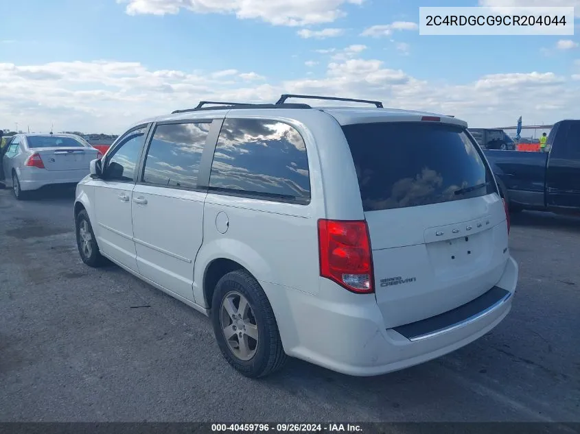 2012 Dodge Grand Caravan Sxt VIN: 2C4RDGCG9CR204044 Lot: 40459796