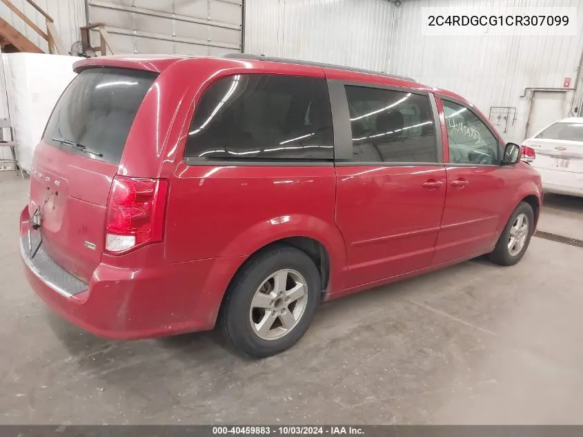 2012 Dodge Grand Caravan Sxt VIN: 2C4RDGCG1CR307099 Lot: 40459883