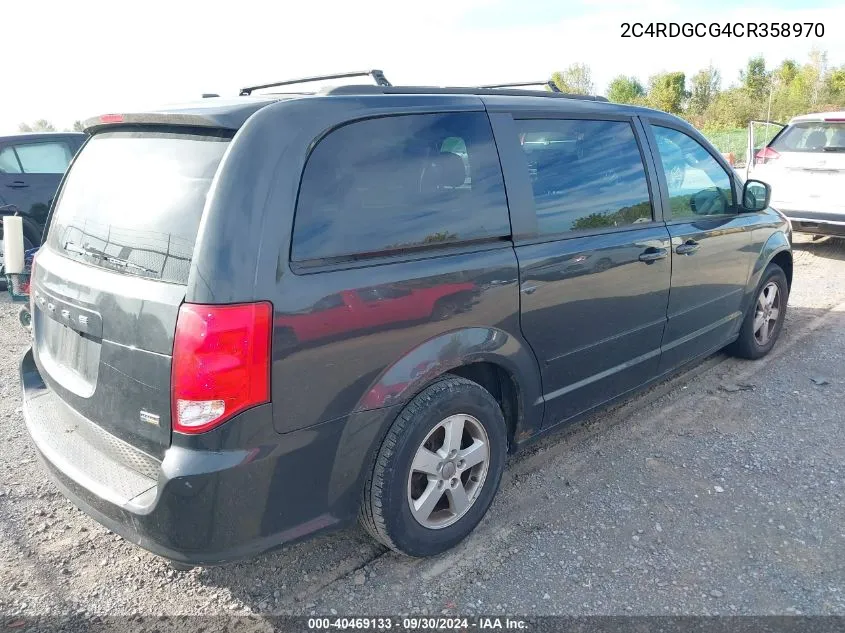 2C4RDGCG4CR358970 2012 Dodge Grand Caravan Sxt