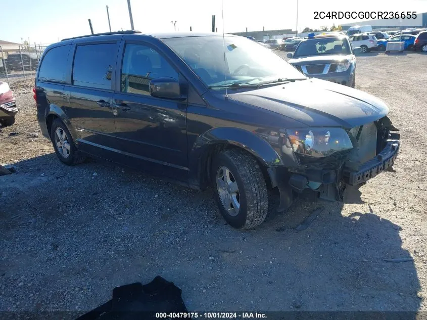 2C4RDGCG0CR236655 2012 Dodge Grand Caravan Sxt