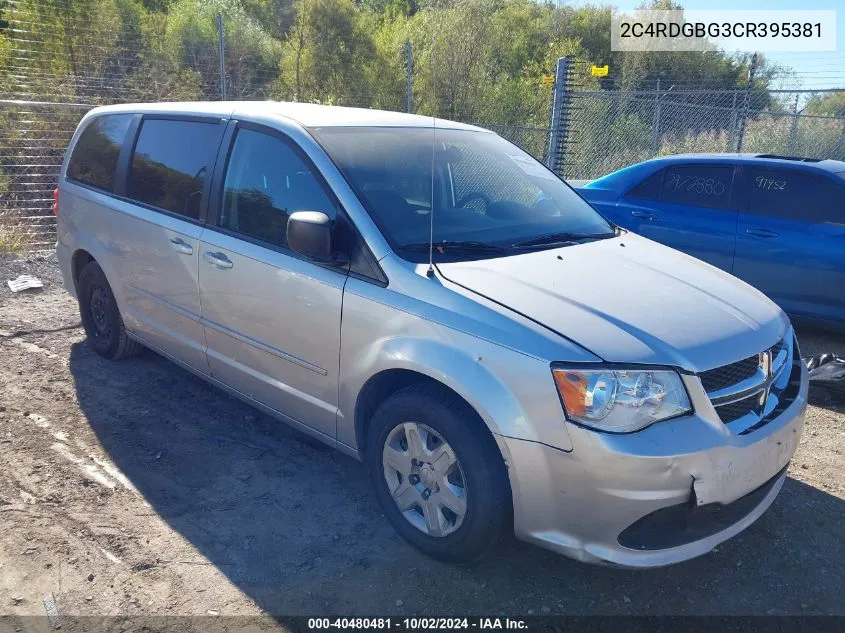 2C4RDGBG3CR395381 2012 Dodge Grand Caravan Se/Avp